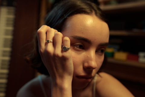 Antique Signet — September wearing photograph.