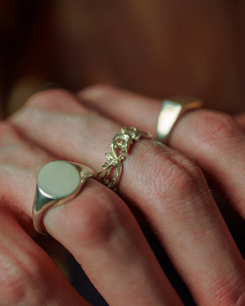 Scrollwork — September wearing photograph.
