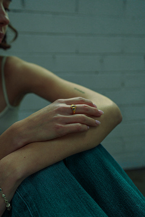 Daedal Ring | GOLD — September wearing photograph.